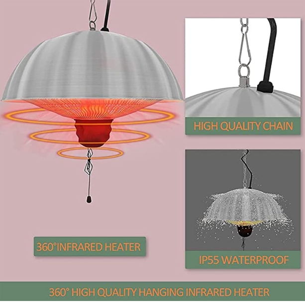 Bathroom heater waterproof